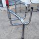 Table on top of glass and base in chromed metal around 1970 modular