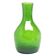 Bottle vase, mid-century modern, green antico glass, designed by Z. Horbowy, Poland, 1970s