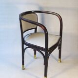 Armchair n°715 by Gustave Siegel for Kohn, 1905. Backhausen