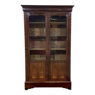 Bibliothèque Louis Philippe 19ème en acajou