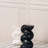 Large candle holder - CREAM WHITE