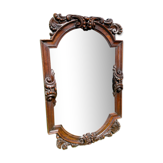 Oak Mirror Renaissance Style