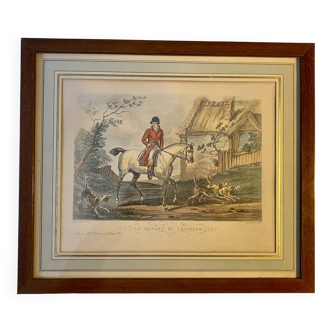 Gravure ancienne, le Chasseur d’après Carle Vernet XX siècle