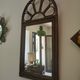 Vintage bamboo and rattan mirror 70, 100x50cm