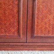 Rattan and wood sideboard from the 1970s.