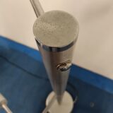 Lampadaire seventies en aluminium et chrome