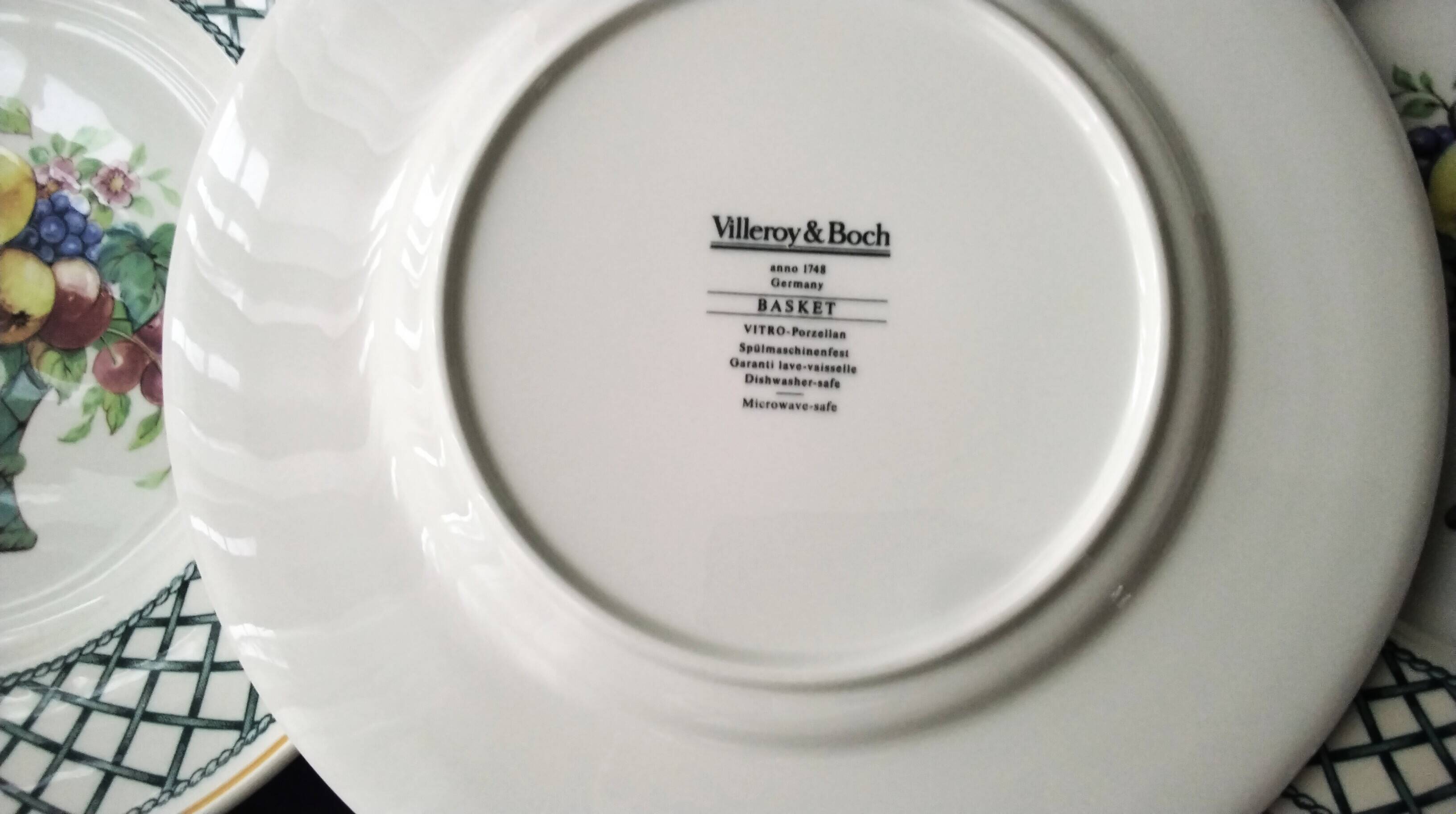 6 dessert plates Villeroy Boch Model Basket