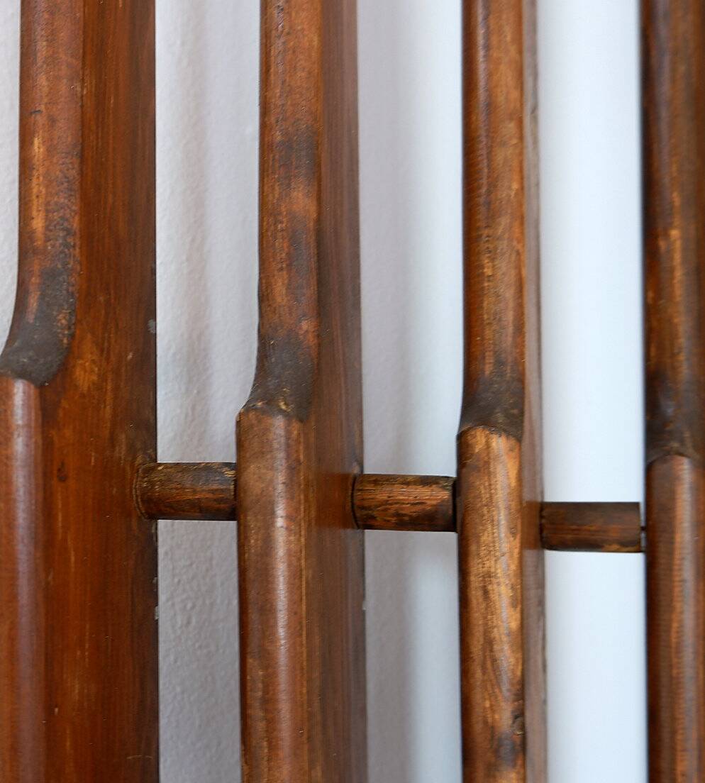 Vintage wooden room divider - 1960s