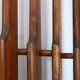 Vintage wooden room divider - 1960s