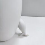 Postmodern Green Murano Glass and White Aluminum Table Lamp, Italy