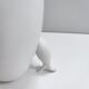 Postmodern Green Murano Glass and White Aluminum Table Lamp, Italy
