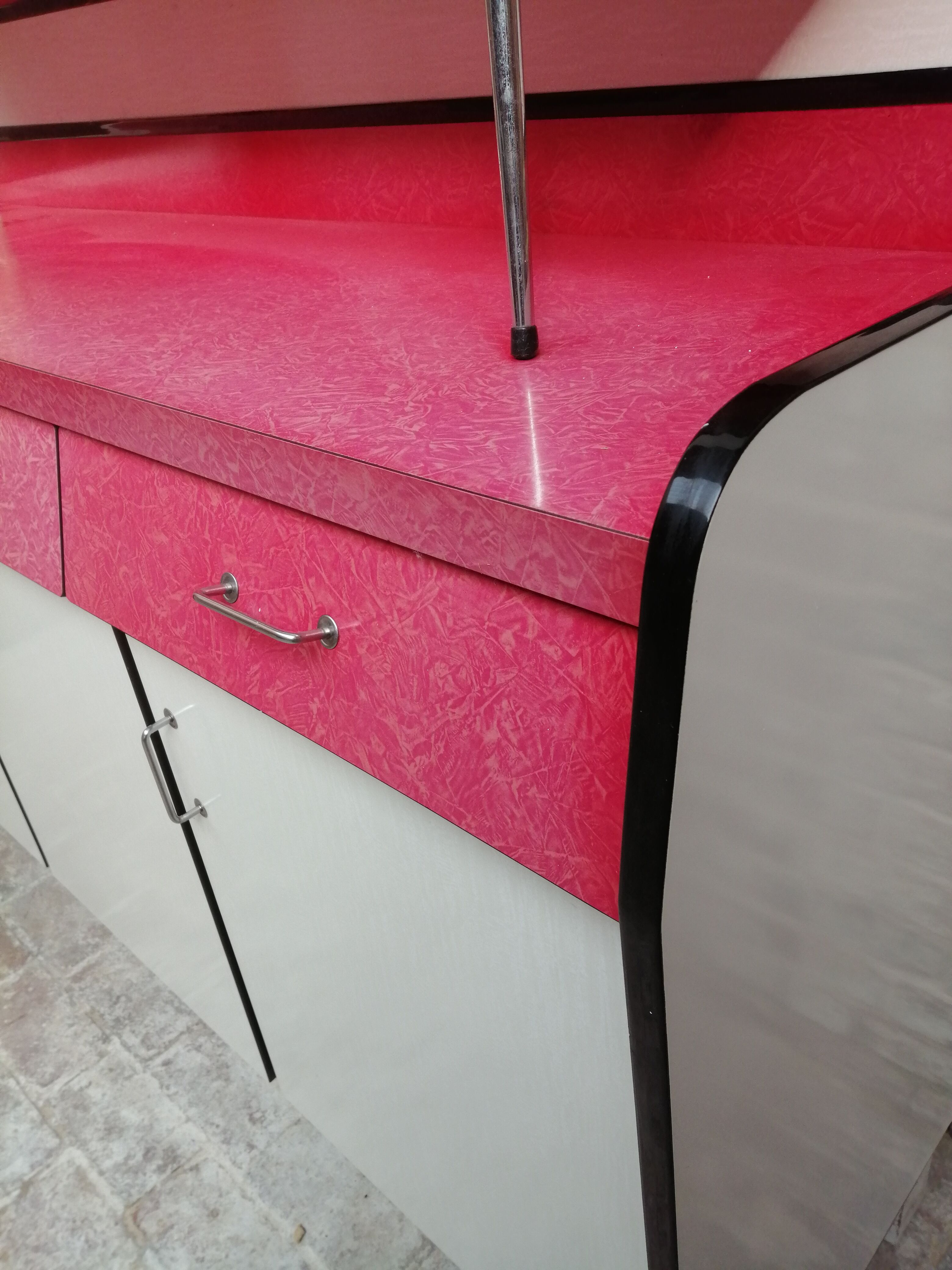 Kitchen buffet in formica 50s