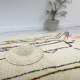 Handmade wool Berber rug 250 x 150