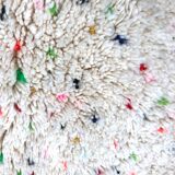 Berber carpet Beni Ouarain with colorful polka dots 1.38 x 1.03m