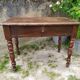 Desk with turned legs