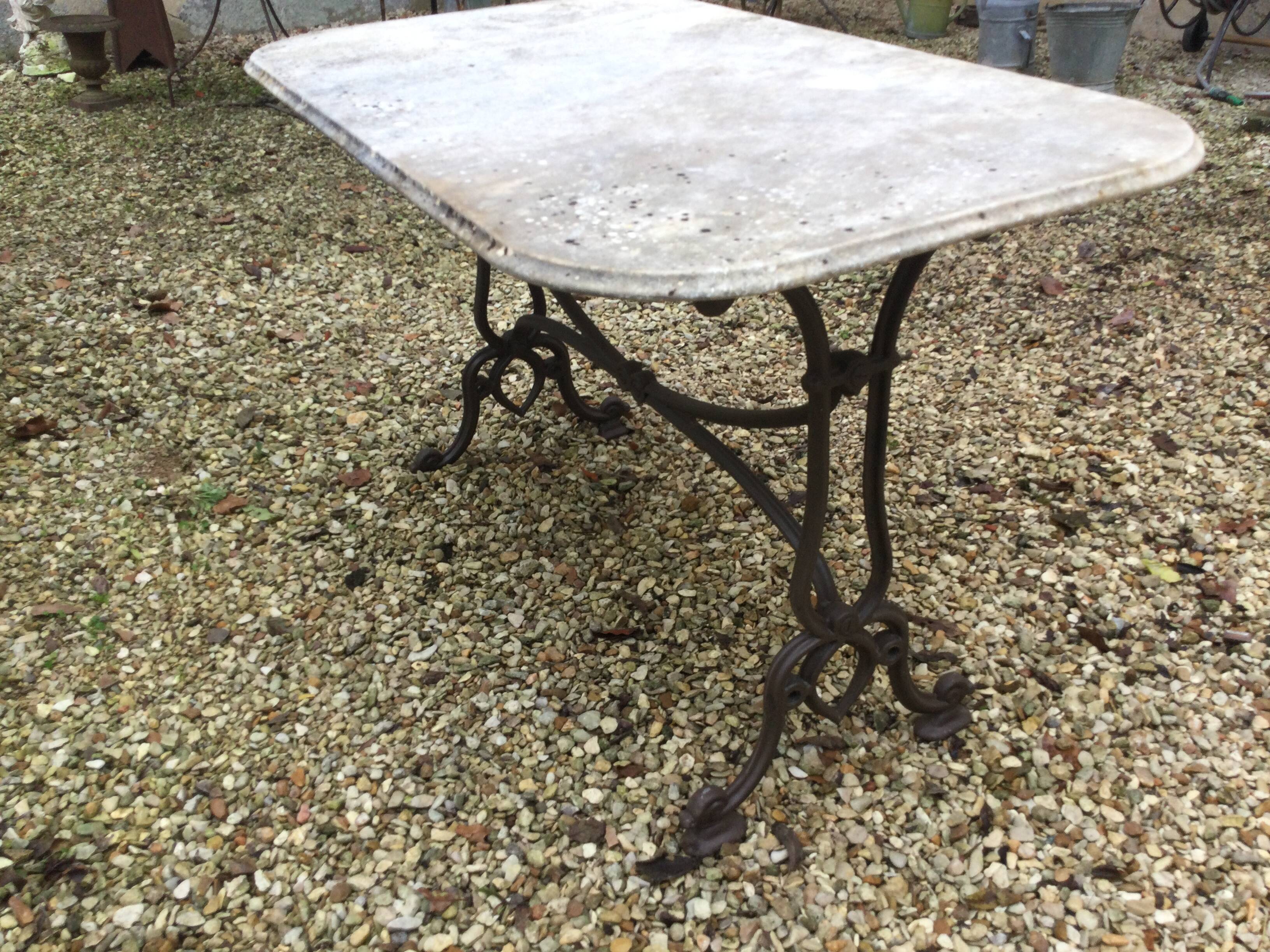 Old bistro table