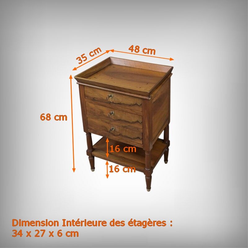 Petite table de salon en noyer, style Louis-Philippe – Milieu XIXe