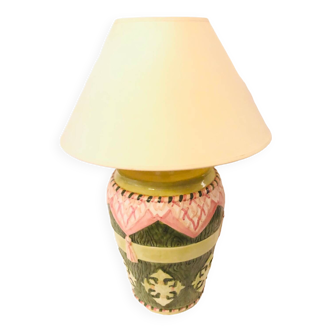 Vintage colorful ceramic lamp