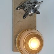 Ancienne  lampe de chevet veilleuse  art déco lapin dlg benjamin rabier