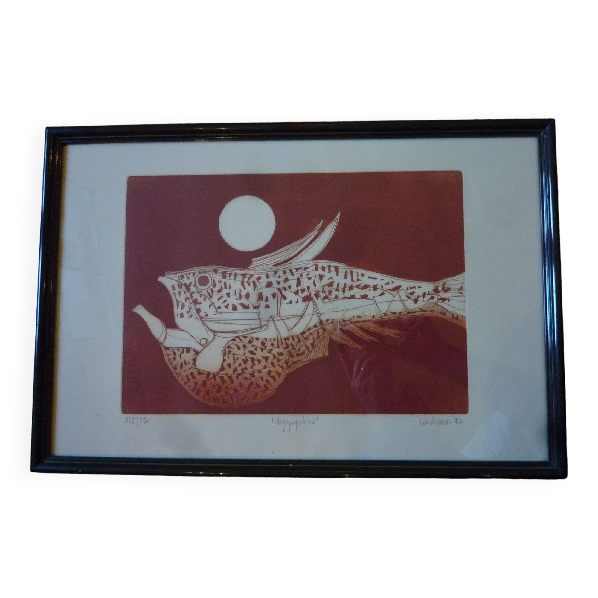 Aquantinte engraving by Audiveur 1976