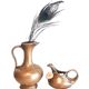 Set of 2 bronze jugs