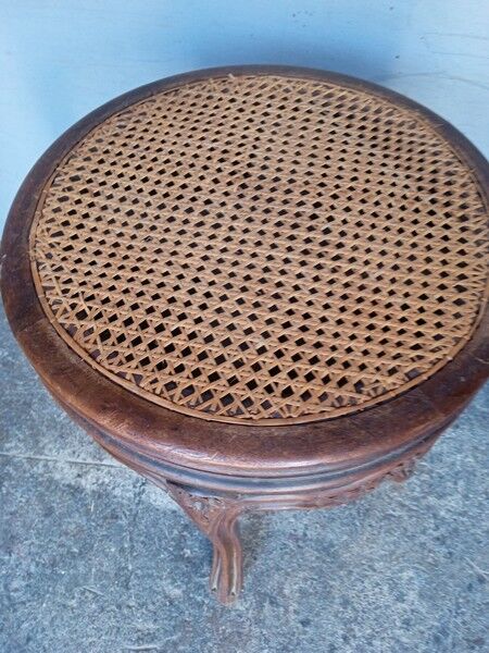 Piano stool carved wood St Louis XV ep XIXem