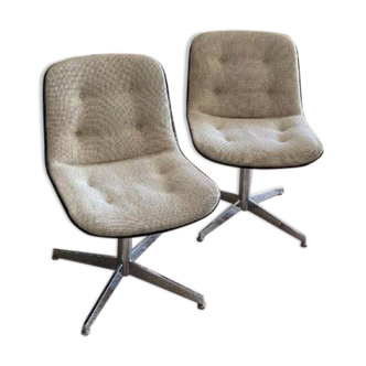 Pair of office armchairs