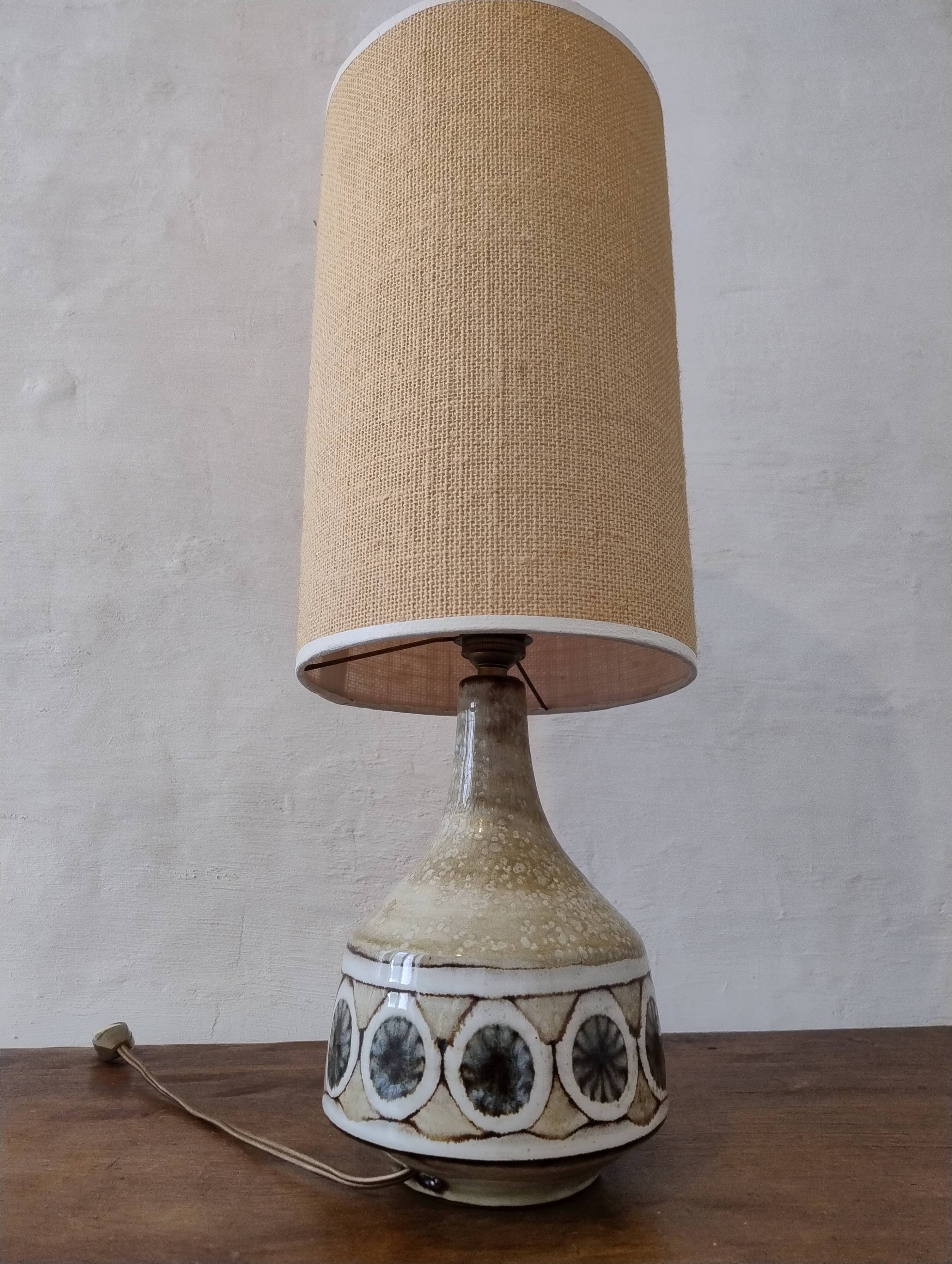 Ceramic lamp by Jean-Claude Malarmey