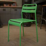 Stackable metal garden chairs