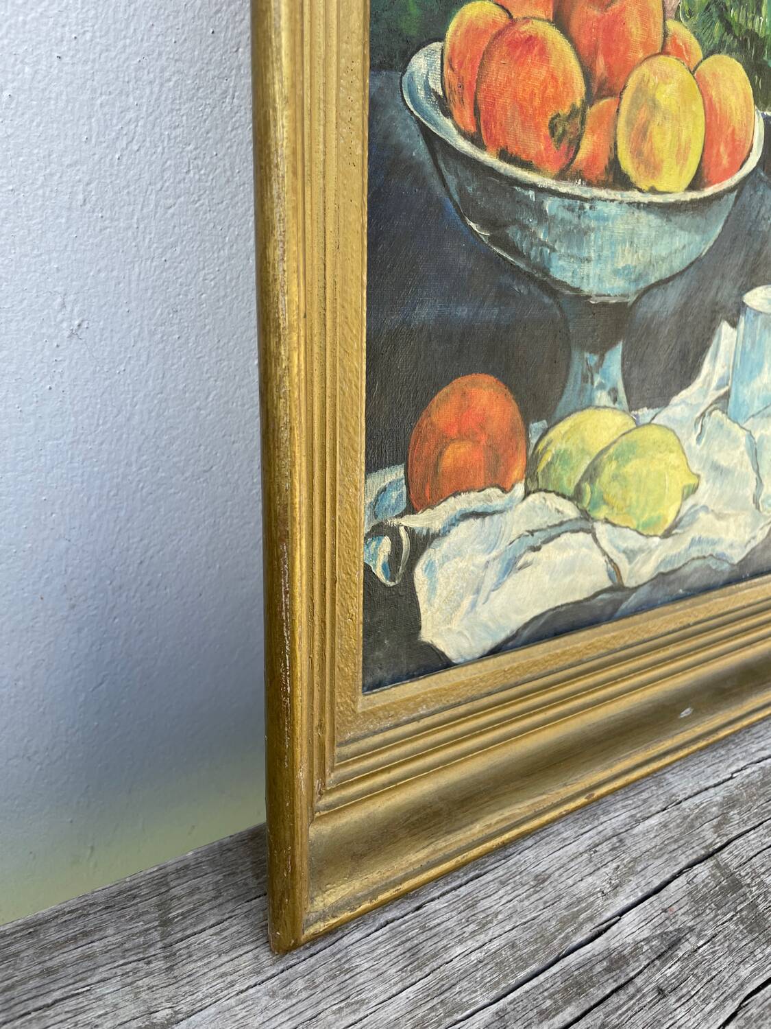Still life painting in oil