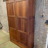 Vintage Parisian solid oak cabinet