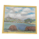 Tableau Paysage animé au lac – Huile signée