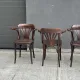 Set of 4 vintage bentwood bistro chairs with armrests – Styl