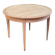 Table ronde extensible Louis XVI en chêne massif brut 210cm XIXème