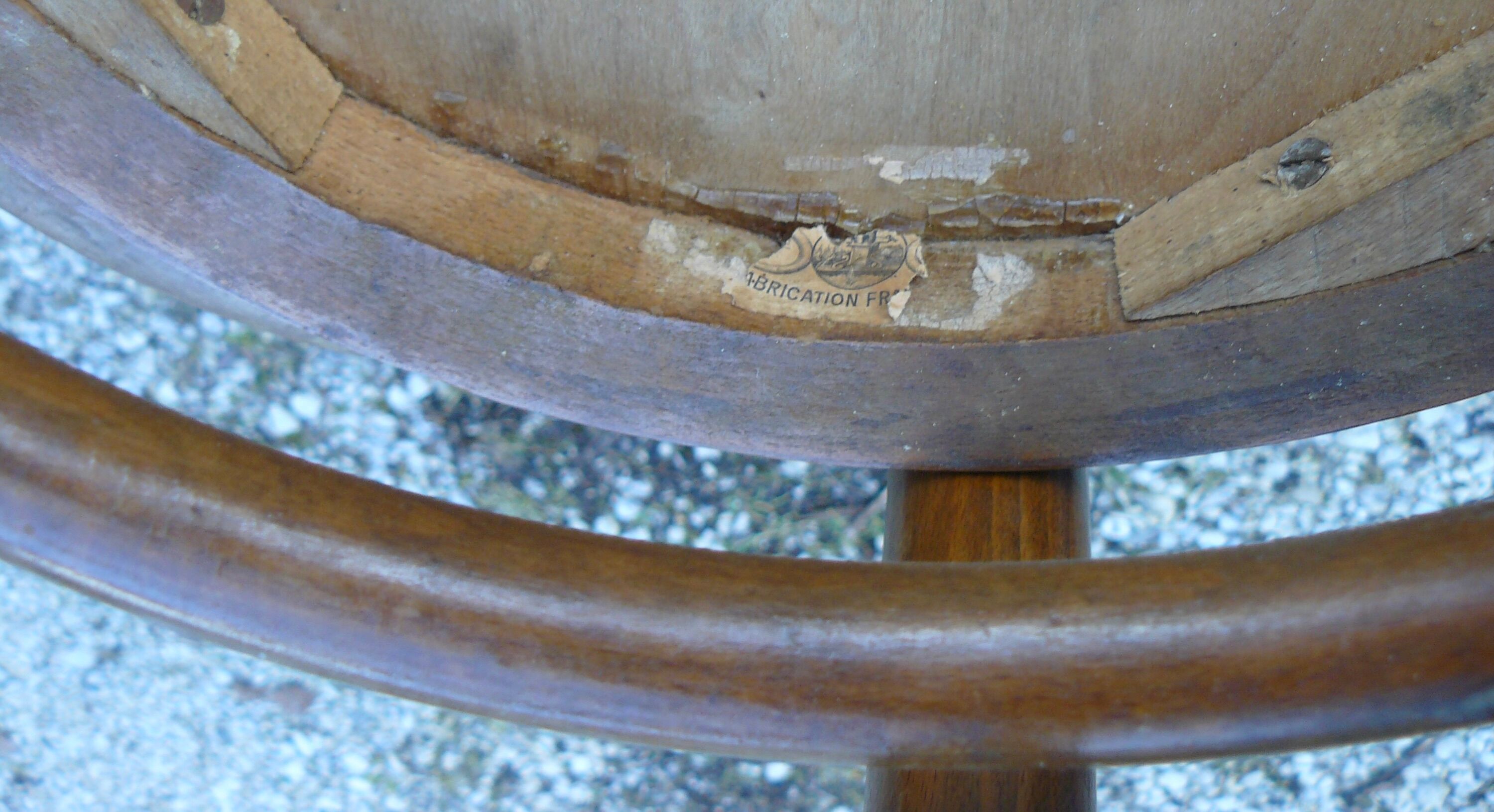 Paire de chaises bistrot 1900