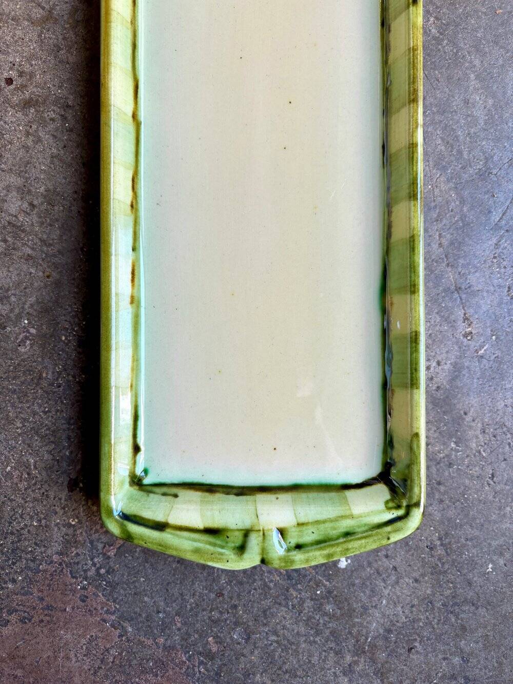 Alcea hand-painted ceramic cake plate