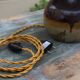 Vernified and rattan sandstone lamp