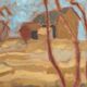 Original Swedish Oil on Panel – "Autumn Landscape" – Signed – Vintage and Framed – 46 × 36 cm (18.1" × 14.2")