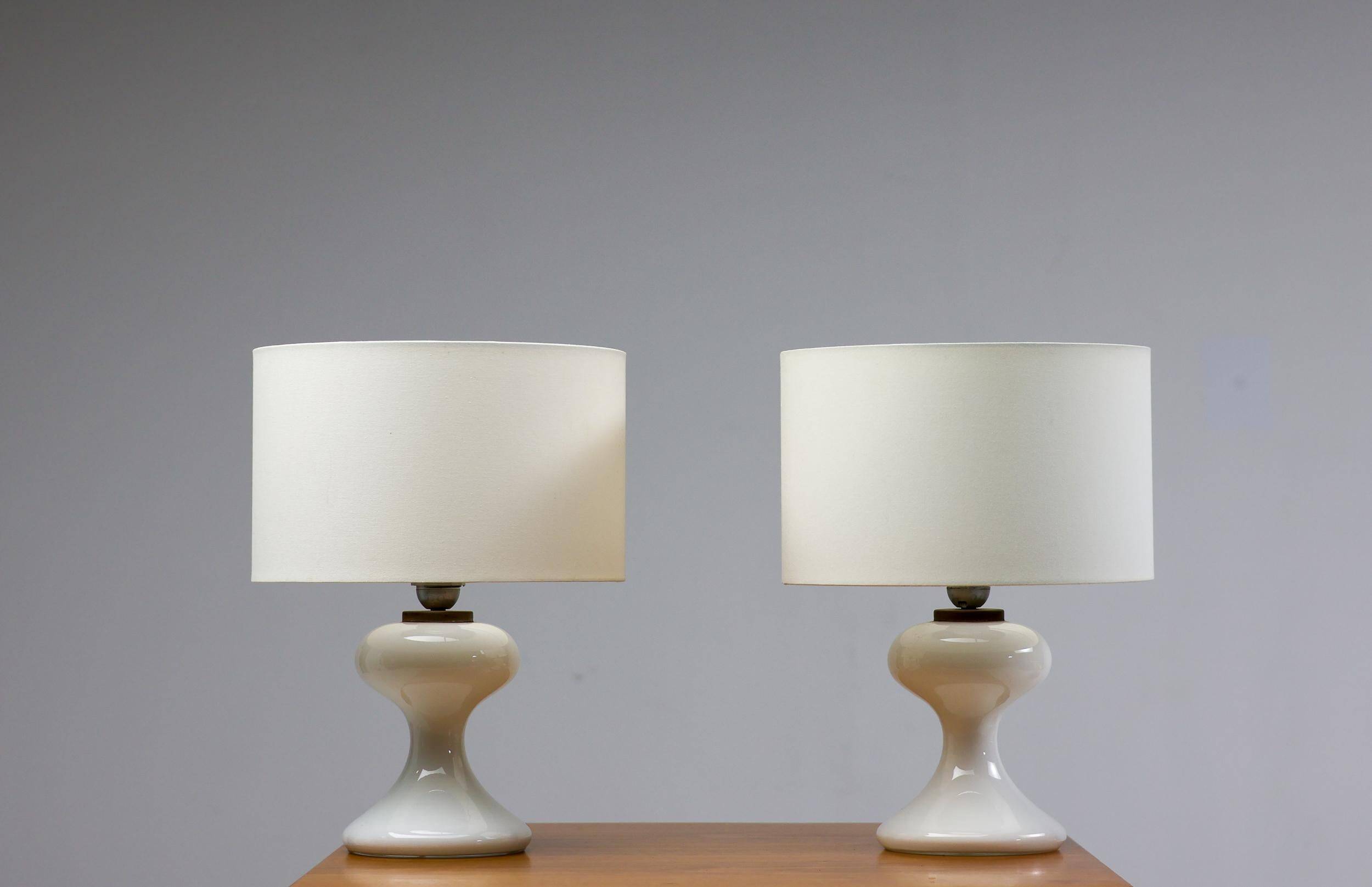 Lampes de table blanches ML1 par Ingo Maurer pour M-Design