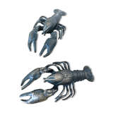Decorative bronze crayfish