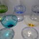 5 coupes à champagne de couleurs