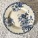 Dish, Bordeaux iron earth compote dish, clematis