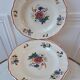 Set of 8 hollow plates Digoin Sarreguemines model Agreste