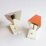 Orange wall sconces by J. J. M. Hoogervorst for Anvia, 1960s