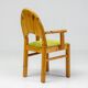The Modern Scandinavian Oregon Pine Mid-Modern Dining Set - 4 Accent Chairs and 2 Armchairs