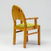 The Modern Scandinavian Oregon Pine Mid-Modern Dining Set - 4 Accent Chairs and 2 Armchairs