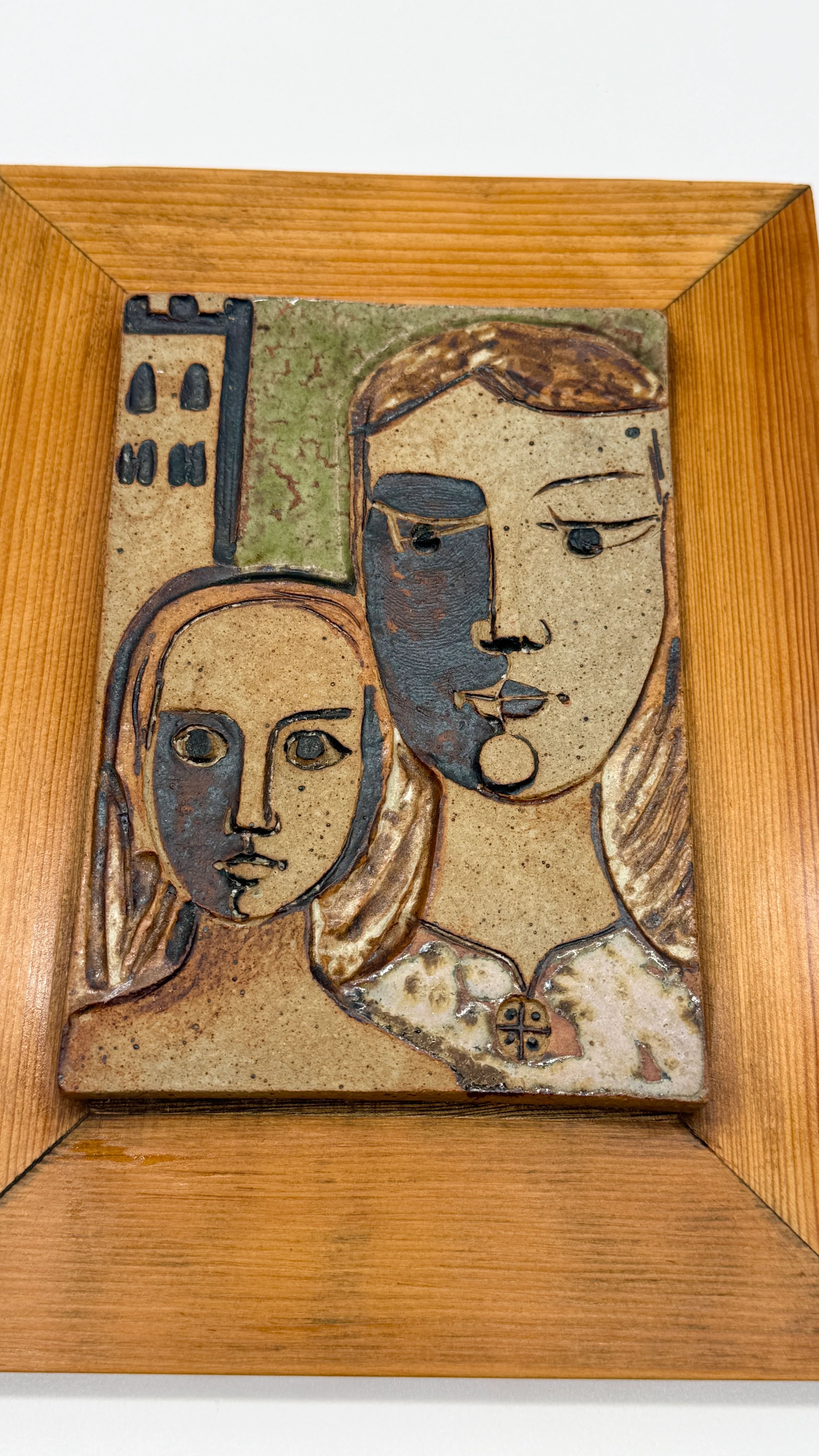 Wall ceramic by Father Paoli – Saint-Michel-de-Cuxa, 1973
