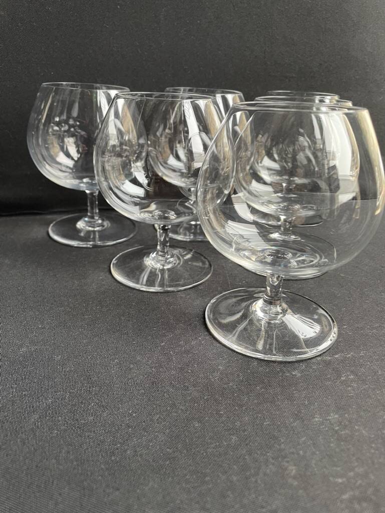 6 Cognac/Armagnac glasses stamped Baccarat Perfection service