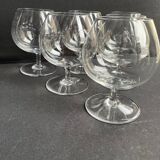6 Verres à cognac/Armagnac estampillés Baccarat service Perfection