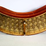 Art deco cabinetmaker banana sofa, 1940s